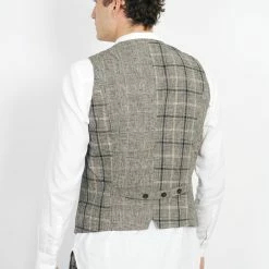 HANSEN GARMENTS DANIEL | Four Button Waistcoat | Mixed Check 7 HANSEN GARMENTS DANIEL | Four Button Waistcoat | Mixed Check -HANSEN SHOP daniel four button waistcoat mixed check 277448