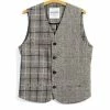HANSEN GARMENTS DANIEL | Four Button Waistcoat | Mixed Check 1 HANSEN GARMENTS DANIEL | Four Button Waistcoat | Mixed Check -HANSEN SHOP daniel four button waistcoat mixed check 917601