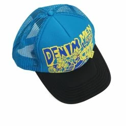KAPITAL DENIM MEN LOVE CATS | Trucker Cap | Blue/Black