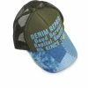 KAPITAL DENIM REPAIR SERVICE | Trucker Cap | Dark Green -HANSEN SHOP denim repair service trucker cap dark green kapital 685033