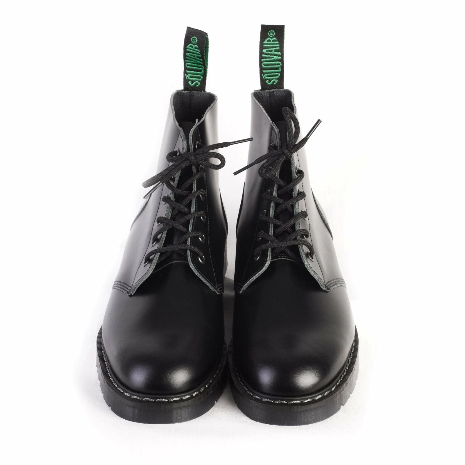 Solovair ASTRONAUT DERBY BOOT | 6 Eye Hi Shine | Black 3 Solovair ASTRONAUT DERBY BOOT | 6 Eye Hi Shine | Black