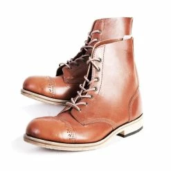 William Lennon DERBY BOOT | Traditional Work Boot | Cognac -HANSEN SHOP derby boot traditional work boot cognac 375 450656