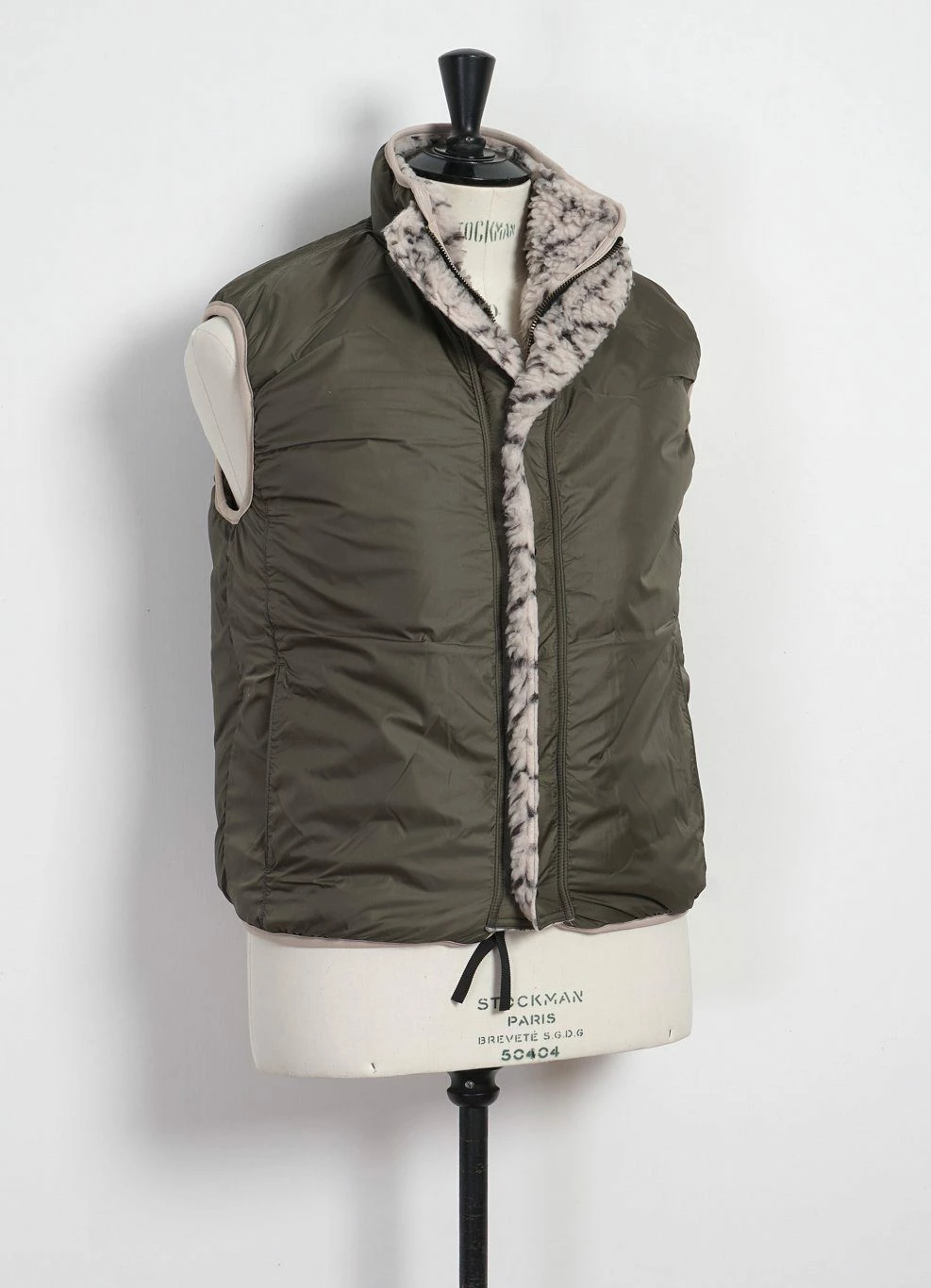 KAPITAL DO-GI SASHIKO | Boa Fleece Reversible Vest | Ecru 8 KAPITAL DO-GI SASHIKO | Boa Fleece Reversible Vest | Ecru - Image 6