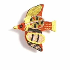 KAPITAL DOVE | 3D Embroidered Pin Badge | Orange