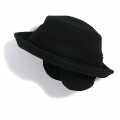 HANSEN GARMENTS EDVARD | Bucket Hat With Earflaps | Black -HANSEN SHOP edvard bucket hat with earflaps black hansen garments 523670