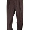HANSEN GARMENTS EIGIL | Wide Fit Trousers | Dark Rust -HANSEN SHOP eigil wide fit trousers dark rust 185 332849