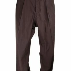 HANSEN GARMENTS EIGIL | Wide Fit Trousers | Dark Rust