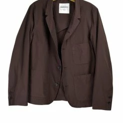 HANSEN GARMENTS ELIAS | Four Button Blazer | Dark Rust