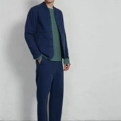 HANSEN GARMENTS ERLING | Refined Work Jacket | Work Blue -HANSEN SHOP erling refined work jacket work blue hansen garments 193372