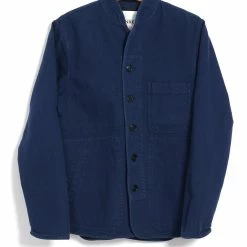 HANSEN SHOP 3 HANSEN GARMENTS ERLING | Refined Work Jacket | Work Blue