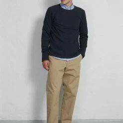 HANSEN GARMENTS FELIX | Raglan Long Sleeve T-shirt | Indigo-like -HANSEN SHOP felix raglan long sleeve t shirt indigo like hansen garments 333052