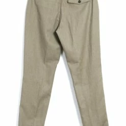 HANSEN GARMENTS FINN | Side Buckle Regular Trousers | Bay Leaf -HANSEN SHOP finn side buckle regular trousers bay leaf hansen garments 816442