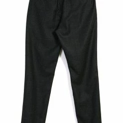 HANSEN GARMENTS FINN | Side Buckle Regular Trousers | Black Marble -HANSEN SHOP finn side buckle regular trousers black marble hansen garments 798197