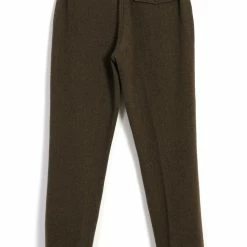 HANSEN GARMENTS FINN | Side Buckle Regular Trousers | Brown Herringbone 11 HANSEN GARMENTS FINN | Side Buckle Regular Trousers | Brown Herringbone -HANSEN SHOP finn side buckle regular trousers brown herringbone hansen garments 418798