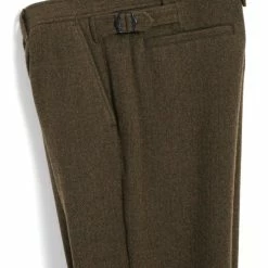 HANSEN GARMENTS FINN | Side Buckle Regular Trousers | Brown Herringbone 12 HANSEN GARMENTS FINN | Side Buckle Regular Trousers | Brown Herringbone -HANSEN SHOP finn side buckle regular trousers brown herringbone hansen garments 913750