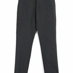 HANSEN GARMENTS FINN | Side Buckle Regular Trousers | Grey Pin