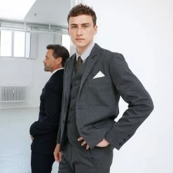 HANSEN GARMENTS FRANK | Regular Fit Trousers | Graphite -HANSEN SHOP frank regular fit trousers graphite 255 650390