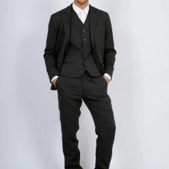 HANSEN GARMENTS FRANK | Regular Fit Trousers | Graphite -HANSEN SHOP frank regular fit trousers graphite 255 691111