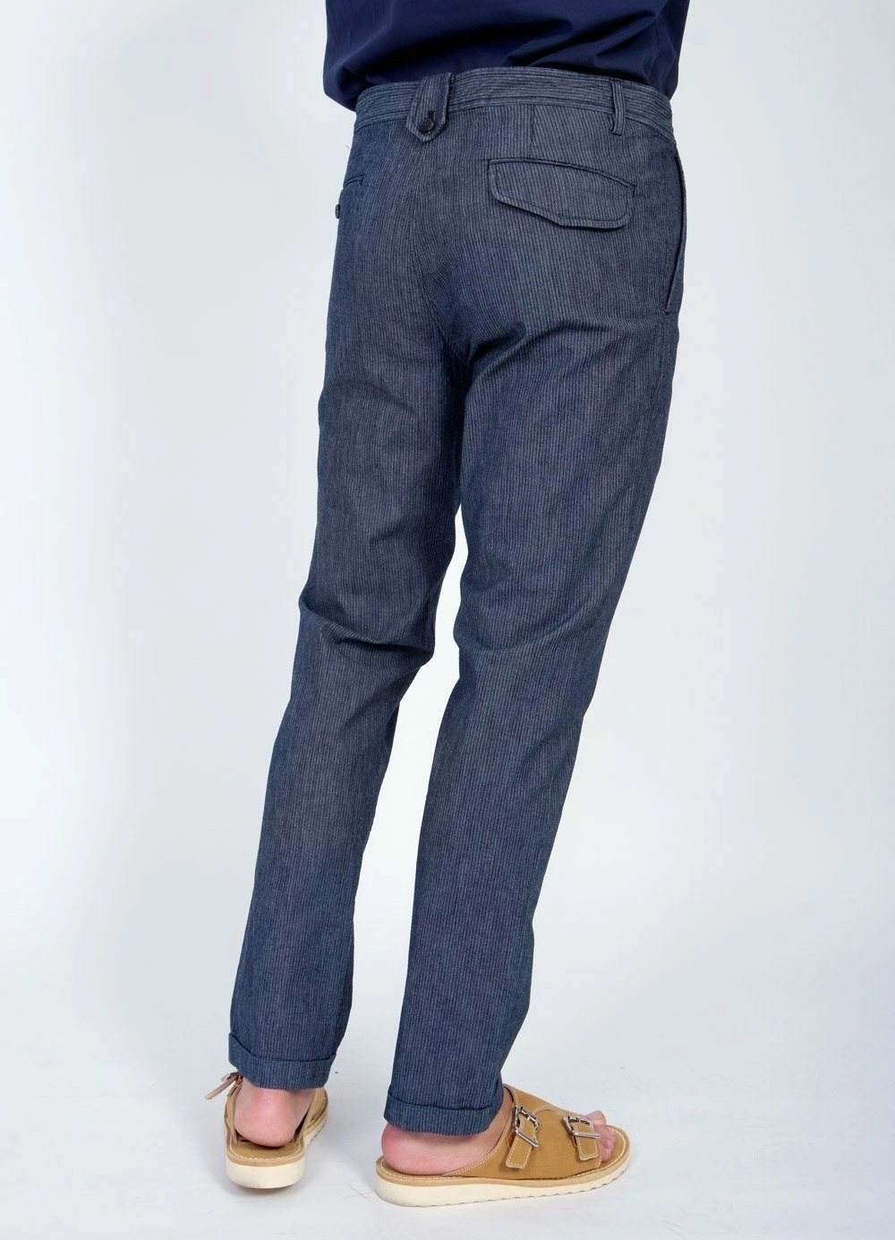 HANSEN GARMENTS FRANK | Regular Fit Trousers | Indigostripe 6 HANSEN GARMENTS FRANK | Regular Fit Trousers | Indigostripe - Image 4