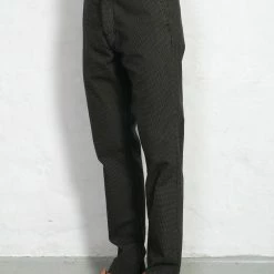HANSEN GARMENTS FRED | Regular Cut Work Trousers | Black Sand -HANSEN SHOP fred regular cut work trousers black sand hansen garments 164136