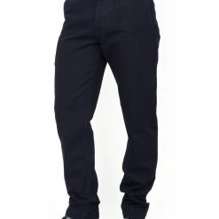 HANSEN GARMENTS FRED | Regular Fit Trousers | Black Indigo -HANSEN SHOP fred regular fit trousers black indigo 200 417236