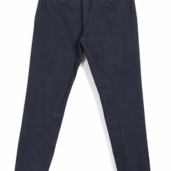 HANSEN GARMENTS FRED | Regular Fit Trousers | Brushed Blue -HANSEN SHOP fred regular fit trousers brushed blue hansen garments 278790