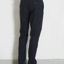 HANSEN GARMENTS FRED | Regular Fit Trousers | Brushed Blue -HANSEN SHOP fred regular fit trousers brushed blue hansen garments 432107