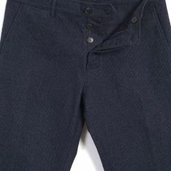 HANSEN GARMENTS FRED | Regular Fit Trousers | Brushed Blue -HANSEN SHOP fred regular fit trousers brushed blue hansen garments 628077