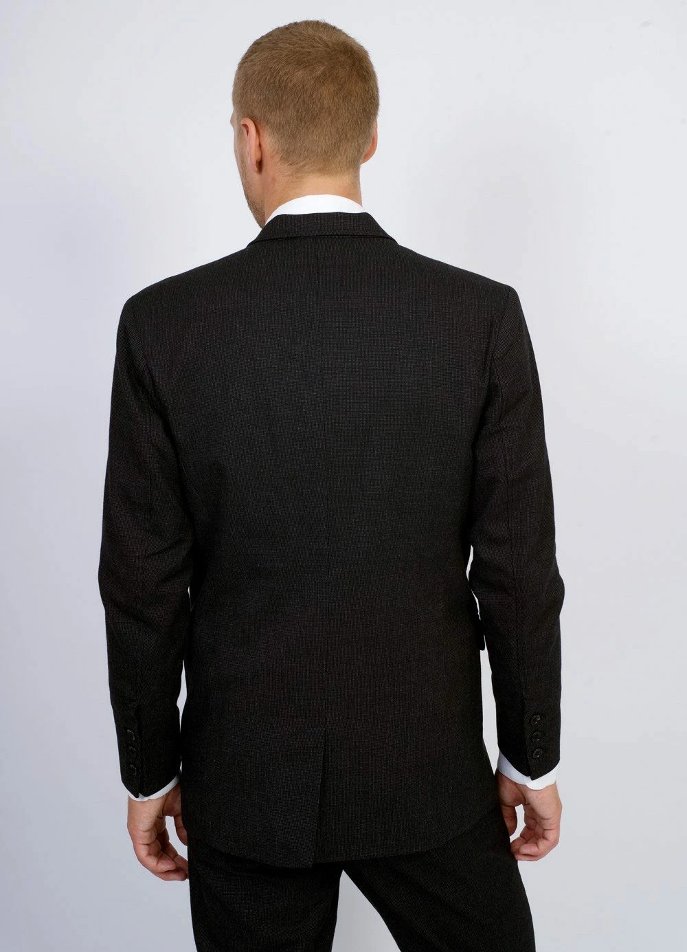 HANSEN GARMENTS FREDE | Pointed Lapel 2-Button Blazer | Slate 6 HANSEN GARMENTS FREDE | Pointed Lapel 2-Button Blazer | Slate - Image 4