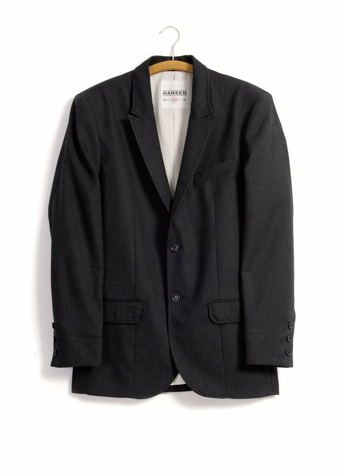 HANSEN GARMENTS FREDE | Pointed Lapel 2-Button Blazer | Slate 3 HANSEN GARMENTS FREDE | Pointed Lapel 2-Button Blazer | Slate