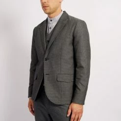 HANSEN GARMENTS FREDERIK | Casual Blazer | Indigo Grey -HANSEN SHOP frederik casual blazer indigo grey 425 838078