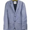 HANSEN GARMENTS FREDERIK | Two Button Blazer | Light Blue -HANSEN SHOP frederik two button blazer light blue 450 823643