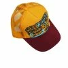 KAPITAL FREE WHEELIN | Trucker Cap | Gold/Burgundy -HANSEN SHOP free wheelin trucker cap goldburgundy kapital 391208