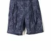 HANSEN GARMENTS GILBERT | Wide Cut Shorts | Botanic Indigo -HANSEN SHOP gilbert wide cut shorts botanic indigo 190 690500