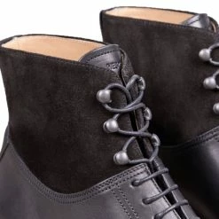 Heschung GINKGO | Leather Boot With Suede Collar | Black 7 Heschung GINKGO | Leather Boot With Suede Collar | Black -HANSEN SHOP ginkgo leather boot with suede collar black heschung 270669