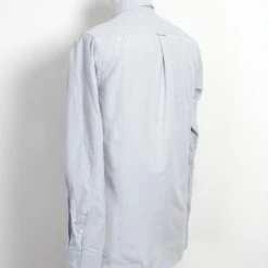 HANSEN GARMENTS HAAKON | Hidden Button Down Shirt | Silver 9 HANSEN GARMENTS HAAKON | Hidden Button Down Shirt | Silver -HANSEN SHOP haakon hidden button down shirt silver hansen garments 410595