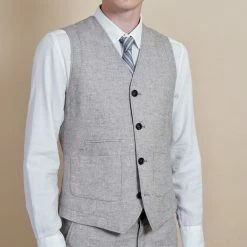 HANSEN GARMENTS HALFDAN | Classic Waistcoat | Beach 10 HANSEN GARMENTS HALFDAN | Classic Waistcoat | Beach -HANSEN SHOP halfdan classic waistcoat beach hansen garments 279008