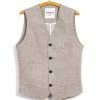 HANSEN GARMENTS HALFDAN | Classic Waistcoat | Beach -HANSEN SHOP halfdan classic waistcoat beach hansen garments 498594
