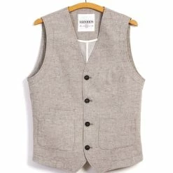 HANSEN GARMENTS HALFDAN | Classic Waistcoat | Beach
