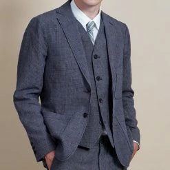 HANSEN GARMENTS HALFDAN | Classic Waistcoat | River -HANSEN SHOP halfdan classic waistcoat river hansen garments 695879