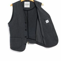 HANSEN GARMENTS HARALD | Casual Waistcoat | Elephant -HANSEN SHOP harald casual waistcoat elephant hansen garments 801079