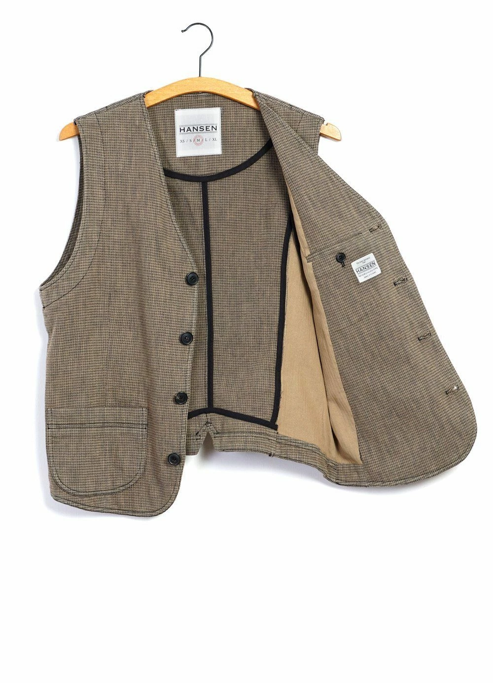 HANSEN GARMENTS HARALD | Casual Waistcoat | Lion 7 HANSEN GARMENTS HARALD | Casual Waistcoat | Lion - Image 5