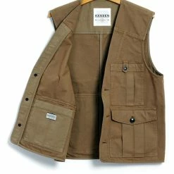HANSEN GARMENTS HEKTOR | Utility Vest | Khaki -HANSEN SHOP hektor utility vest khaki hansen garments 902395