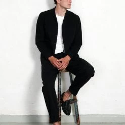 HANSEN GARMENTS JACK | Casual Drawstring Pants | Black -HANSEN SHOP jack casual drawstring pants black hansen garments 266107