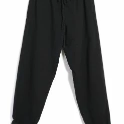 HANSEN GARMENTS JACK | Casual Drawstring Pants | Black -HANSEN SHOP jack casual drawstring pants black hansen garments 949106