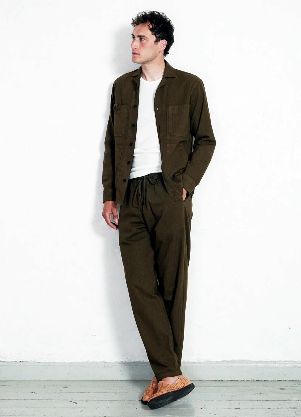 HANSEN GARMENTS JACK | Casual Drawstring Pants | Plant 4 HANSEN GARMENTS JACK | Casual Drawstring Pants | Plant - Image 2