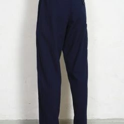 HANSEN GARMENTS JACK | Casual Drawstring Pants | Waffle Indigo -HANSEN SHOP jack casual drawstring pants waffle indigo hansen garments 513698