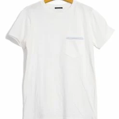 HANSEN GARMENTS JAMES | Crew Neck Pocket T | White