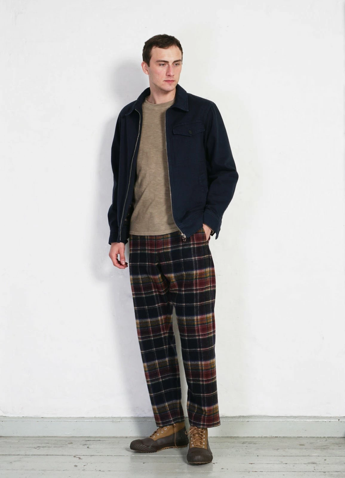 HANSEN GARMENTS JARLE | Casual Zipper Jacket | Navy 5 HANSEN GARMENTS JARLE | Casual Zipper Jacket | Navy - Image 3
