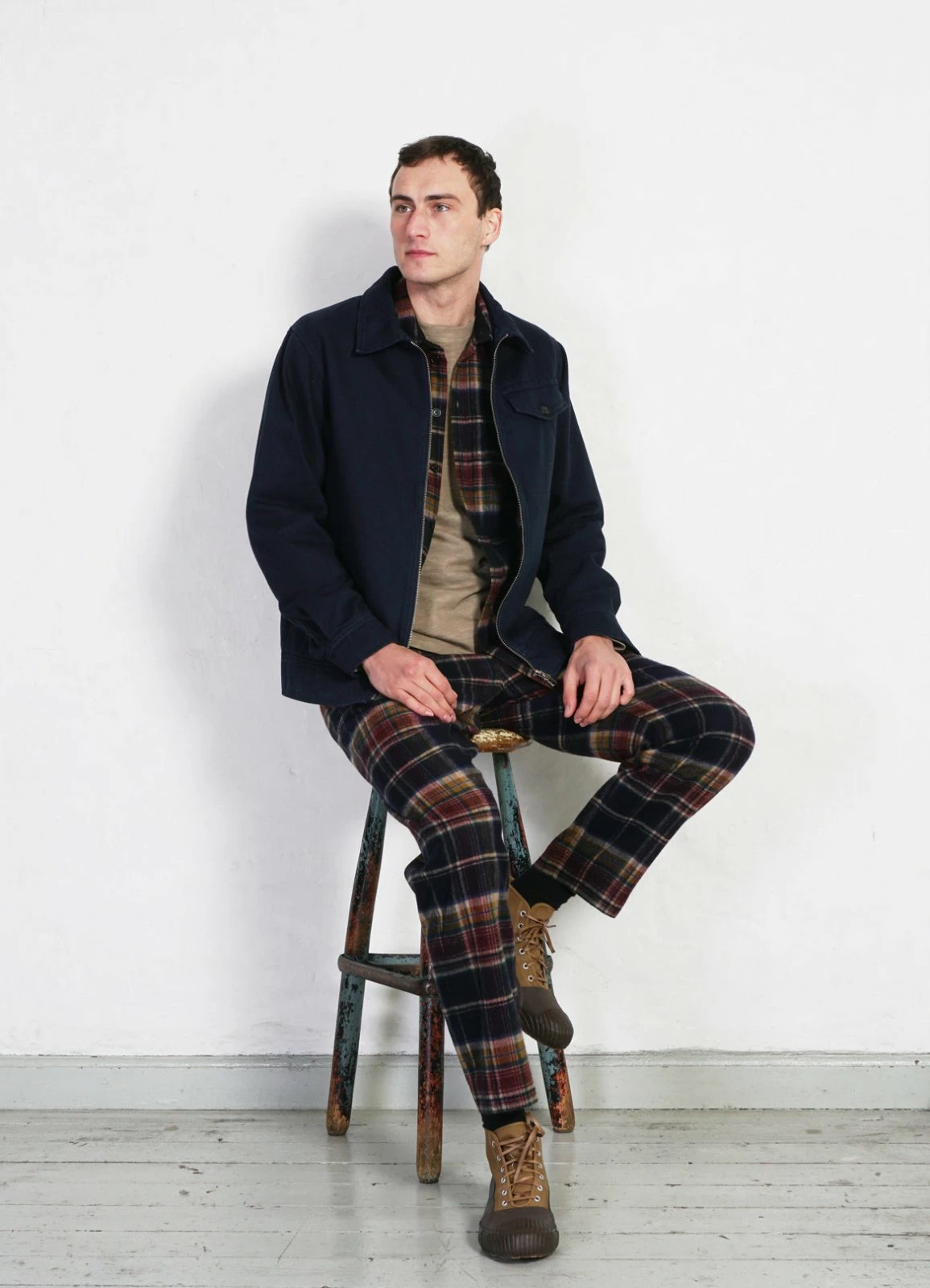 HANSEN GARMENTS JARLE | Casual Zipper Jacket | Navy 4 HANSEN GARMENTS JARLE | Casual Zipper Jacket | Navy - Image 2
